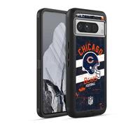 Head Case Designs Licenza Ufficiale NFL Casco Stressato Chicago Bears Logo Art Custodia Antiurto Ultra Blindata Compatibile con Google Pixel 8 PRO