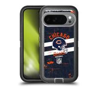 Head Case Designs Licenza Ufficiale NFL Casco Stressato Chicago Bears Logo Art Custodia Antiurto Ultra Blindata Compatibile con Google Pixel 10