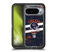 Head Case Designs Licenza Ufficiale NFL Casco Stressato Chicago Bears Logo Art Custodia Antiurto Ultra Blindata Compatibile con Google Pixel 10 PRO XL