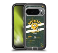 Head Case Designs Licenza Ufficiale NFL Casco Stressato Green bay Packers Logo Art Custodia Antiurto Ultra Blindata Compatibile con Google Pixel 10