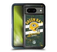 Head Case Designs Licenza Ufficiale NFL Casco Stressato Green bay Packers Logo Art Custodia Antiurto Ultra Blindata Compatibile con Google Pixel 8