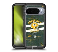 Head Case Designs Licenza Ufficiale NFL Casco Stressato Green bay Packers Logo Art Custodia Antiurto Ultra Blindata Compatibile con Google Pixel 10 PRO XL