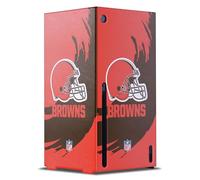 Head Case Designs Licenza Ufficiale NFL Colpo di Scopa Cleveland Browns Console Da Gioco Wrap Compatibile con Xbox Series X