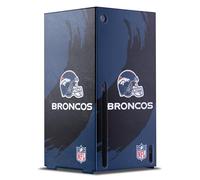 Head Case Designs Licenza Ufficiale NFL Colpo di Scopa Denver Broncos Console Da Gioco Wrap Compatibile con Xbox Series X