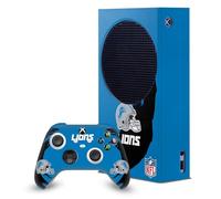 Head Case Designs Licenza Ufficiale NFL Colpo di Scopa Detroit Lions Pacchetto Console Da Gioco Wrap E Pelle Per Controller Compatibile con Xbox Series S Console & Controller Bundle