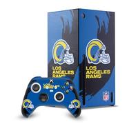 Head Case Designs Licenza Ufficiale NFL Colpo di Scopa Los Angeles Rams Pacchetto Console Da Gioco Wrap E Pelle Per Controller Compatibile con Xbox Series X