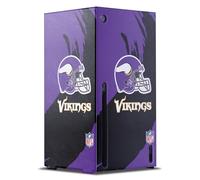 Head Case Designs Licenza Ufficiale NFL Colpo di spazzata Minnesota Vikings Console Da Gioco Wrap Compatibile con Xbox Series X