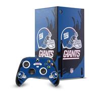 Head Case Designs Licenza Ufficiale NFL Colpo di spazzata New York Giants Pacchetto Console Da Gioco Wrap E Pelle Per Controller Compatibile con Xbox Series X