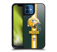 Head Case Designs Licenza Ufficiale NFL Elmetto Green bay Packers Logo Cover in Gel Rinforzata [Protezione di Grado Militare] Compatibile con Apple iPhone 12 / iPhone 12 PRO