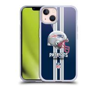 Head Case Designs Licenza Ufficiale NFL Elmetto New England Patriots Logo Custodia in Gel [Protezione di Grado Militare] Compatibile con Apple iPhone 13 E Compatibile con MagSafe