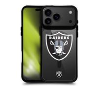 Head Case Designs Licenza Ufficiale NFL Fuori Misura Las Vegas Raiders Black Shockproof Bumper Case [Military Grade Protection] Compatible with Apple iPhone 17 Pro Max and Compatible with MagSafe