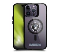 Head Case Designs Licenza Ufficiale NFL Logo Las Vegas Raiders Black Shockproof Bumper Case [Military Grade Protection] Compatible with Apple iPhone 14 Pro Max and Compatible with MagSafe