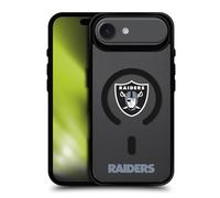 Head Case Designs Licenza Ufficiale NFL Logo Las Vegas Raiders Black Shockproof Bumper Case [Military Grade Protection] Compatible with Apple iPhone 17 Air and Compatible with MagSafe