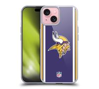 Head Case Designs Licenza Ufficiale NFL Logo Minnesota Vikings Posizioni & Logo Custodia in Gel [Protezione di Grado Militare] Compatibile con Apple iPhone 15 E Compatibile con MagSafe