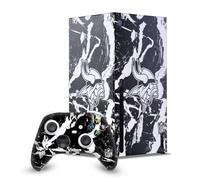 Head Case Designs Licenza Ufficiale NFL Marmo Minnesota Vikings Pacchetto Console Da Gioco Wrap E Pelle Per Controller Compatibile con Xbox Series X