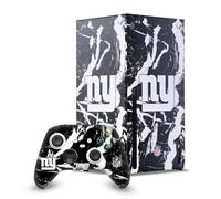 Head Case Designs Licenza Ufficiale NFL Marmo New York Giants Pacchetto Console Da Gioco Wrap E Pelle Per Controller Compatibile con Xbox Series X