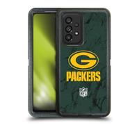 Head Case Designs Licenza Ufficiale NFL Marmoreo Colorato Green bay Packers Graphics Custodia Antiurto Ultra Blindata Compatibile con Samsung Galaxy A53 5G (2022)