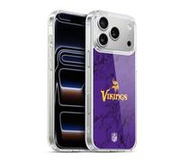 Head Case Designs Licenza Ufficiale NFL Marmoreo Colorato Minnesota Vikings Graphics Custodia in Gel [Protezione di Grado Militare] Compatibile con Apple iPhone 17 PRO Max E Compatibile con MagSafe