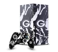 Head Case Designs Licenza Ufficiale NFL Marmoreo Green Bay Packers Pacchetto Console Da Gioco Wrap E Pelle Per Controller Compatibile con Xbox Series X