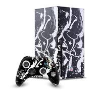 Head Case Designs Licenza Ufficiale NFL Marmoreo Houston Texans Pacchetto Console Da Gioco Wrap E Pelle Per Controller Compatibile con Xbox Series X