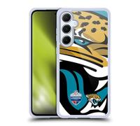 Head Case Designs Licenza Ufficiale NFL Oversized Jaguars 2019 London Games Custodia in Gel [Protezione di Grado Militare] Compatibile con Samsung Galaxy A55 5G
