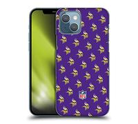 Head Case Designs Licenza Ufficiale NFL Pattern Minnesota Vikings Artwork Custodia Cover Dura per Parte Posteriore Compatibile con Apple iPhone 13