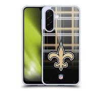 Head Case Designs Licenza Ufficiale NFL Plaid Nero Ombre New Orleans Saints Art Custodia in Gel [Protezione di Grado Militare] Compatibile con Samsung Galaxy A26 5G