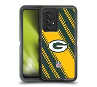 Head Case Designs Licenza Ufficiale NFL Righe Green bay Packers Artwork Custodia Antiurto Ultra Blindata Compatibile con Samsung Galaxy A53 5G (2022)