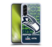 Head Case Designs Licenza Ufficiale NFL Seattle Oversize 2026 Super Bowl LX Champions Custodia in Gel [Protezione di Grado Militare] Compatibile con Samsung Galaxy A56 5G