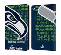 Head Case Designs Licenza Ufficiale NFL Seattle Oversize 2026 Super Bowl LX Champions Custodia Portafoglio in Pelle Compatibile con Apple iPad Air 2 (2014)