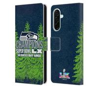 Head Case Designs Licenza Ufficiale NFL Seattle Seahawks 2026 Super Bowl LX Champions Custodia Portafoglio in Pelle Compatibile con Samsung Galaxy A26 5G