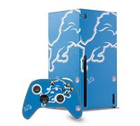 Head Case Designs Licenza Ufficiale NFL Smisurato Detroit Lions Pacchetto Console Da Gioco Wrap E Pelle Per Controller Compatibile con Xbox Series X