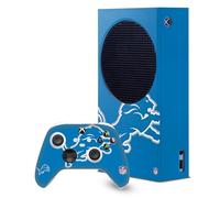 Head Case Designs Licenza Ufficiale NFL Smisurato Detroit Lions Pacchetto Console Da Gioco Wrap E Pelle Per Controller Compatibile con Xbox Series S Console & Controller Bundle