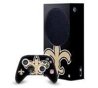 Head Case Designs Licenza Ufficiale NFL Smisurato New Orleans Saints Pacchetto Console Da Gioco Wrap E Pelle Per Controller Compatibile con Xbox Series S Console & Controller Bundle