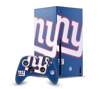 Head Case Designs Licenza Ufficiale NFL Smisurato New York Giants Pacchetto Console Da Gioco Wrap E Pelle Per Controller Compatibile con Xbox Series X