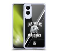 Head Case Designs Licenza Ufficiale NFL Strisce Football 100esimo Las Vegas Raiders Logo Art Custodia in Gel [Protezione di Grado Militare] Compatibile con Samsung Galaxy S25 Edge