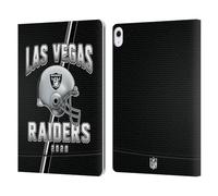 Head Case Designs Licenza Ufficiale NFL Strisce Football 100esimo Las Vegas Raiders Logo Art Custodia Portafoglio in Pelle Compatibile con Apple iPad Air 13 2024/2025