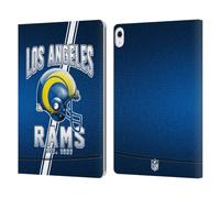 Head Case Designs Licenza Ufficiale NFL Strisce Football 100esimo Los Angeles Rams Logo Art Custodia Portafoglio in Pelle Compatibile con Apple iPad Air 13 2024/2025