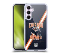Head Case Designs Licenza Ufficiale NFL Strisce Football Chicago Bears Logo Art Custodia in Gel [Protezione di Grado Militare] Compatibile con Samsung Galaxy A35 5G