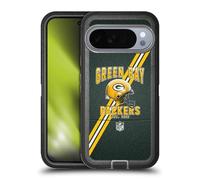 Head Case Designs Licenza Ufficiale NFL Strisce Football Green bay Packers Logo Art Custodia Antiurto Ultra Blindata Compatibile con Google Pixel 10 PRO XL