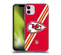 Head Case Designs Licenza Ufficiale NFL Strisce Kansas City Chiefs Logo Custodia in Gel [Protezione di Grado Militare] Compatibile con Apple iPhone 11