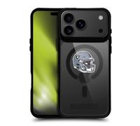Head Case Designs Licenza Ufficiale NFL Tipo Di Logo Helmet Las Vegas Raiders Black Shockproof Bumper Case [Military Grade] Compatible with Apple iPhone 17 Pro Max and Compatible with MagSafe