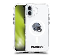 Head Case Designs Licenza Ufficiale NFL Tipo di Logo Helmet Las Vegas Raiders Custodia Antiurto [Protezione di Grado Militare] Compatibile con Apple iPhone 16 Plus e Compatibile con MagSafe