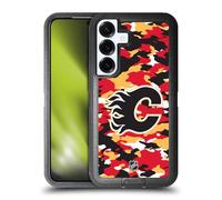 Head Case Designs Licenza Ufficiale NHL Camouflage Calgary Flames Custodia Antiurto Ultra Blindata Compatibile con Samsung Galaxy S25+