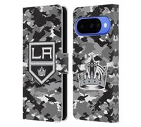 Head Case Designs Licenza Ufficiale NHL Camouflage Los Angeles Kings Custodia Portafoglio in Pelle Compatibile con Google Pixel 10