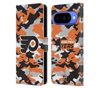 Head Case Designs Licenza Ufficiale NHL Camouflage Philadelphia Flyers Custodia Portafoglio in Pelle Compatibile con Google Pixel 10