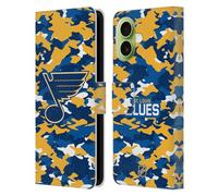 Head Case Designs Licenza Ufficiale NHL Camouflage St Louis Blues Custodia Portafoglio in Pelle Compatibile con Apple iPhone 17