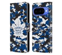 Head Case Designs Licenza Ufficiale NHL Camouflage Toronto Maple Leafs Custodia Portafoglio in Pelle Compatibile con Google Pixel 10