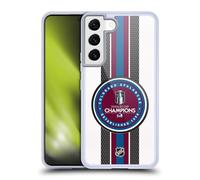 Head Case Designs Licenza Ufficiale NHL Colorado Avalanche Puck Pattern 2022 Stanley Cup Champions Custodia in Gel [Grado Militare] Compatibile con Samsung Galaxy S22 5G E Compatibile con MagSafe