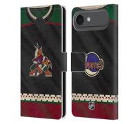 Head Case Designs Licenza Ufficiale NHL Jersey Arizona Coyotes Custodia Portafoglio in Pelle Compatibile con Apple iPhone 17 Air